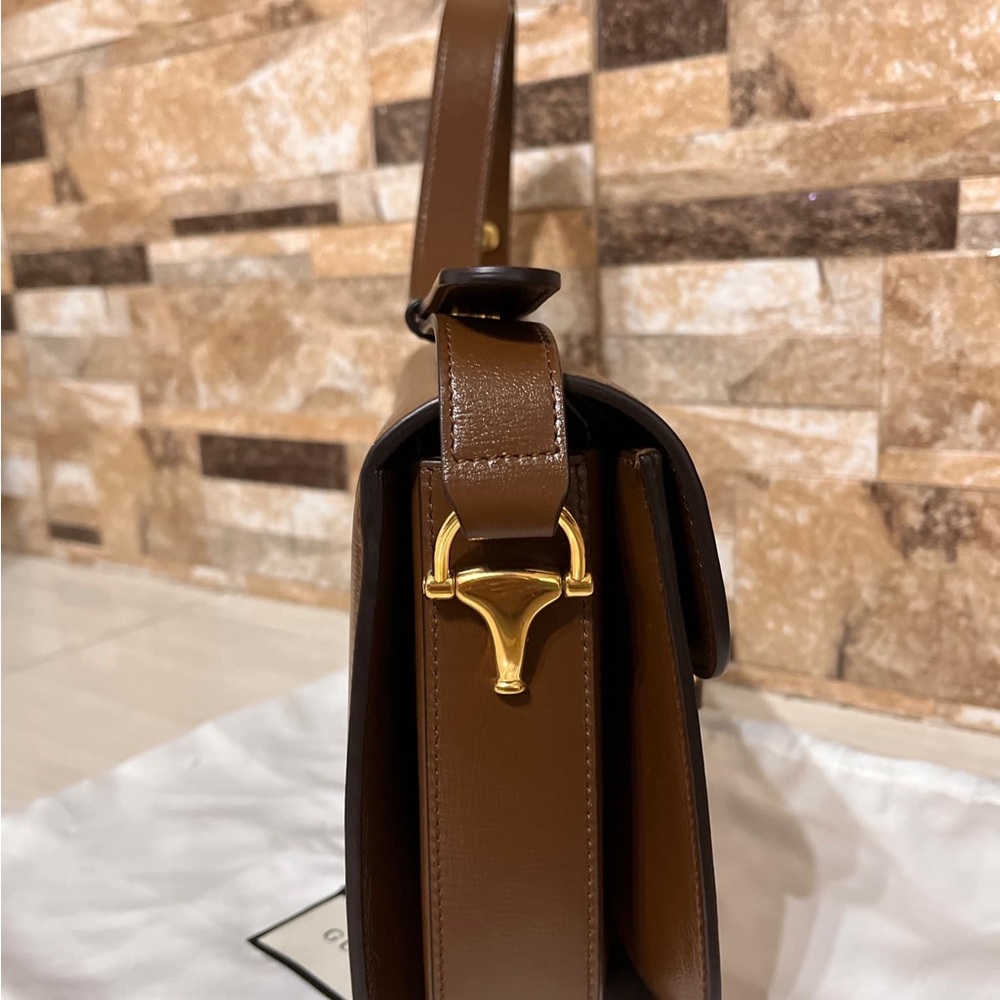 SOLD ON OTHER PLATFORMS - GUCCI HORSEBIT 1955 SHOULDER BAG - Picture 5 of 15